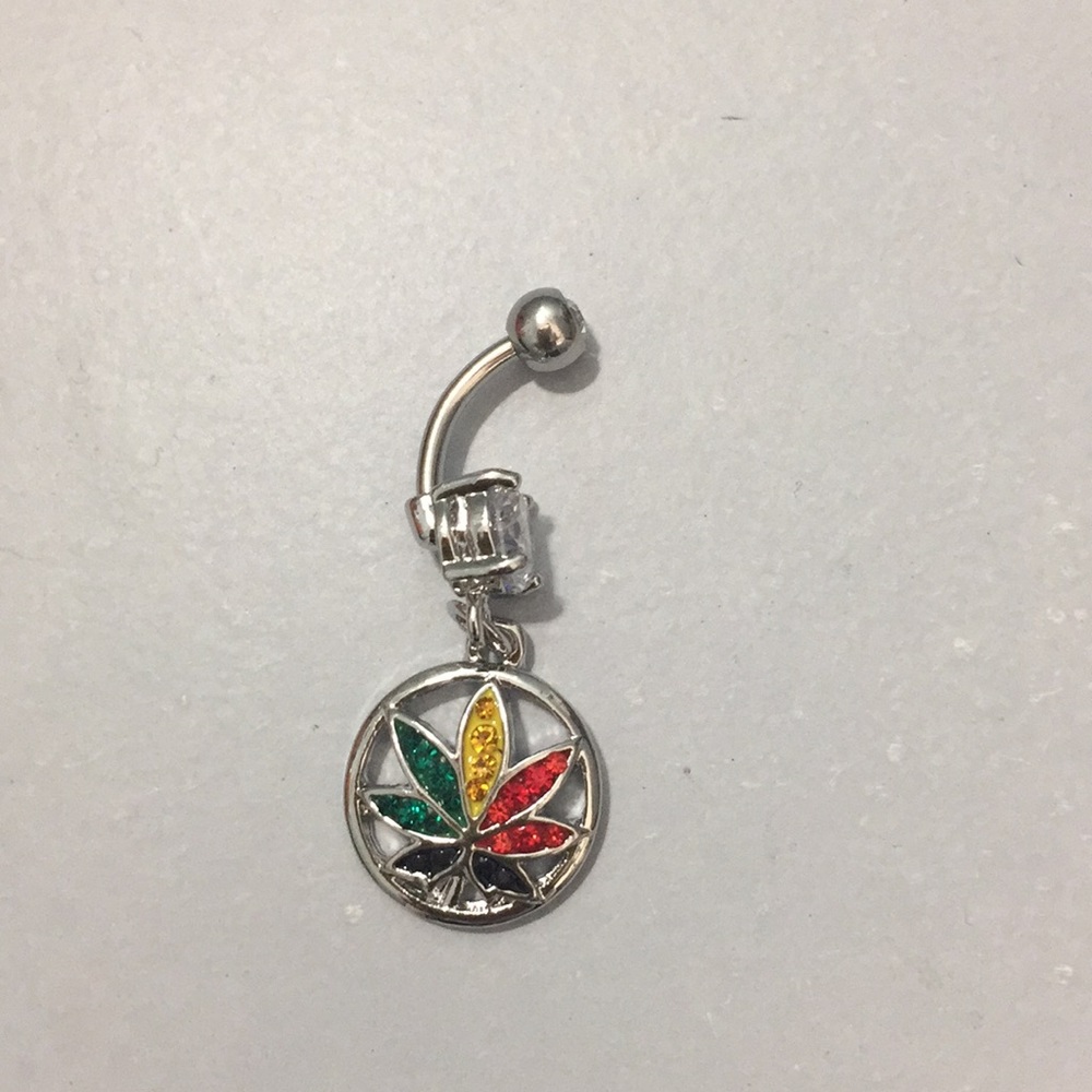 Canibas belly ring